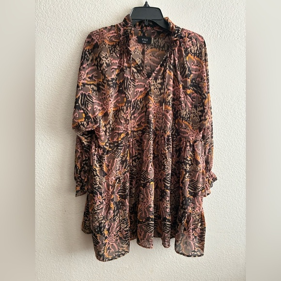 Vici Bohemian Multicolor Multi  Print Mini Dress S - Picture 4 of 15